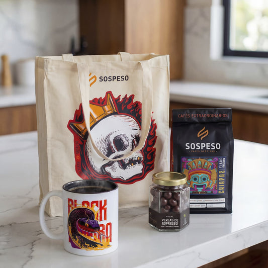 Paquete 1 - Café 500gr + Taza + Tote Bag + Perlas